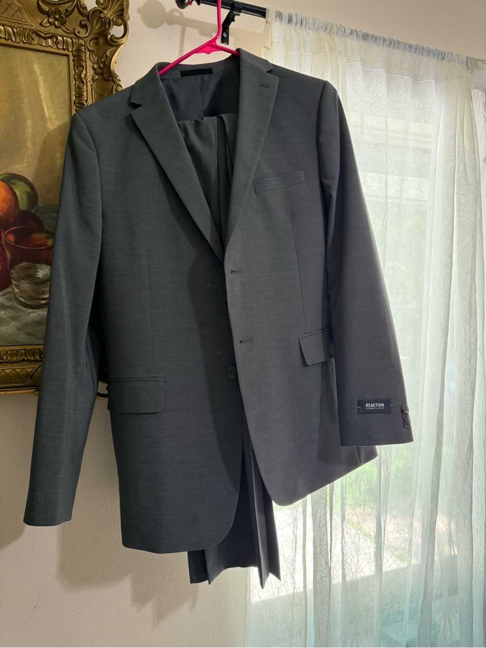 Kenneth Cole Reaction Men's Charcoal Two-Piece Suit